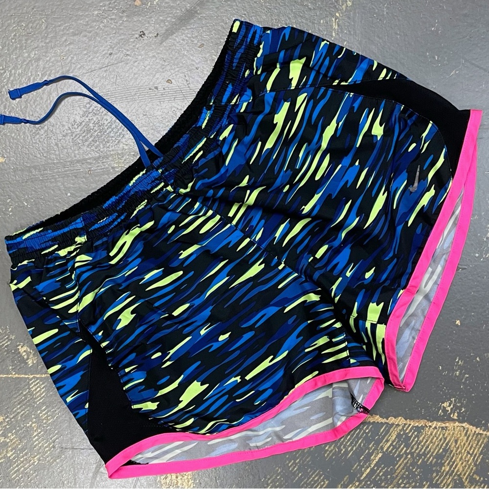 Nike Tempo 3” Running Fitness Shorts 835647-480 Blue Small Work Out Pink